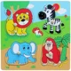 Puzzle din lemn Viga Toys Wild Animals foto