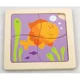 Puzzle din lemn Viga Toys Peste, 4 piese foto