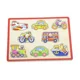 Puzzle din lemn Viga Toys Transports, 8 piese foto