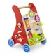 Деревянный ходунок каталка с бизибордом Viga Toys Activiy Baby Walker