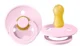 Suzeta rotunda BIBS Baby Pink din latex (0-6 luni) foto