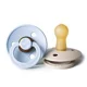 Set 2 suzete rotunde BIBS Beige/Baby Blue din latex (6-18 luni) foto