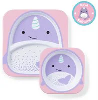Set Farfurie si Bol Skip Hop Zoo Balena