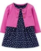 Carter's Set 2 piese Floral - rochita si cardigan foto