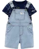 Carter's Set 2 piese Balena - tricou si salopeta scurta foto