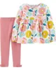 Carter's Set 2 piese Floral - top si pantaloni foto