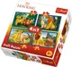 Puzzle Trefl Disney The Lion King and friends, 4 in 1 (35+48+54+70 piese) foto