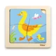 Puzzle din lemn Viga Toys Ratusca, 4 piese foto