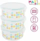Boluri ermetice pentru pastrarea hranei Badabulle MAXI 500 ml, 3 buc.