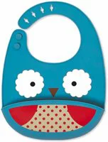 Силиконовый нагрудник Fold & Go Skip Hop Zoo Сова foto