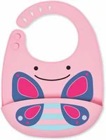 Силиконовый нагрудник Fold & Go Skip Hop Zoo Бабочка foto