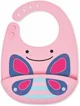 Силиконовый нагрудник Fold & Go Skip Hop Zoo Бабочка foto