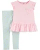 Carter's Set 2 piese Iepuras Tricou si colanti foto