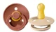 Set 2 suzete rotunde BIBS Woodchuck/Vanilla din latex (6-18 luni) foto