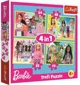 Puzzle Trefl Mattel Barbie's World, 4 in 1 (35+48+54+70 piese) foto