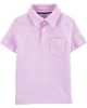 Carter's Tricou tip polo cu dungi mov foto
