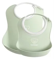 Комплект нагрудников BabyBjorn Baby Feeding Set Powder Green, 2 шт.