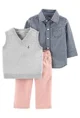 Carter's Set 3 piese Vesta, camasa si pantaloni foto