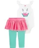 Carter's Set 2 piese Body & Colanti cu fustita tutu Pepene foto