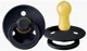 Suzeta rotunda BIBS Dark Denim din latex (6-18 luni) foto