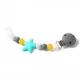 Lantisor din silicon pentru suzeta BabyOno Natural Nursing Grey foto