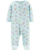 Carter's Pijama bebelus cu fermoar si flori