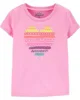 Oshkosh Tricou roz cu inimioara