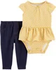 Carter's Set 2 piese Pantaloni si Body cu maneca scurta si volanas foto