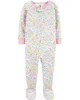 Carter's Pijama cu fermoar si flori foto