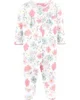 Carter's Pijama Flori 100% Bumbac Organic foto