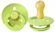Suzeta rotunda BIBS Lime din latex (6-18 luni) foto