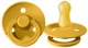 Suzeta rotunda BIBS Mustard din latex (6-18 luni) foto