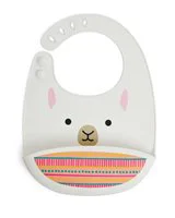 Силиконовый нагрудник Fold & Go Skip Hop Zoo Лама