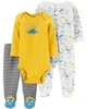 Carter's Set 3 piese Dinozaur - pijama, body si pantaloni foto