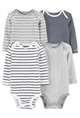 Carter's Set 4 piese bebe Body cu dungi foto