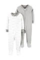 Carter's Set 2 piese Pijamale bebe text si dungi foto