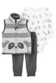 Carter's Set 3 piese Raton - pantaloni, body si vesta foto