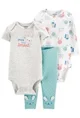 Carter's Set 3 piese Iepuras - 2 body si pantaloni foto
