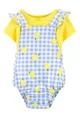 Carter's Set 2 piese Lamai - tricou si salopeta foto