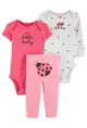 Carter's Set 3 piese Buburuza - 2 body-uri si pantaloni foto