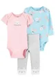 Carter's Set 3 piese bebe Ursulet - 2 body-uri si pantaloni foto