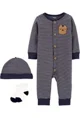 Carter's Set 3 piese Ursulet - pijama, caciulita si sosete foto