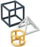 Jucarii pentru dentitie educative din silicon BabyOno Geometric foto