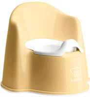 Olita cu protectie spate BabyBjorn Potty Chair Powder Yellow