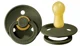Suzeta rotunda BIBS Hunter Green din latex (0-6 luni) foto