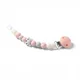 Lantisor din silicon pentru suzeta BabyOno Natural Nursing Pink foto