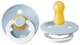 Suzeta rotunda BIBS Baby Blue Night din latex (0-6 luni) foto