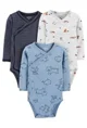 Carter's Set 3 piese body Animale cu capse laterale