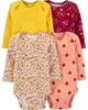 Carter's Set 4 piese Body bebelus Flori foto