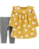 Carter's Set 2 piese Colanti si rochie cu buline foto